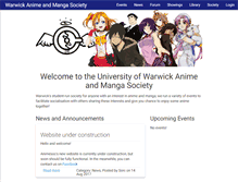 Tablet Screenshot of animesoc.co.uk