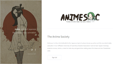 Desktop Screenshot of animesoc.com