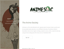 Tablet Screenshot of animesoc.com